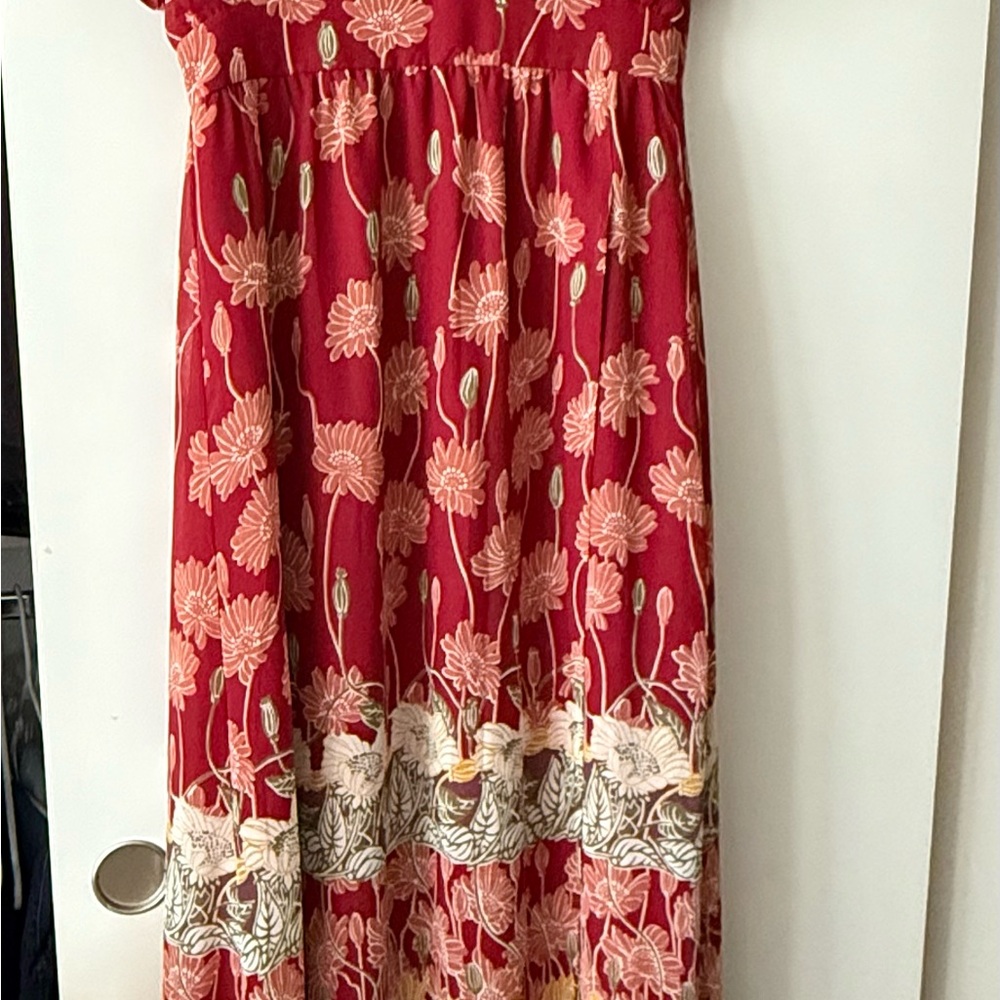 Madewell Red Floral Dress - Picture 2 of 3